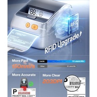 Imprimante thermique intelligente USB pour étiquettes D421R Express avec reconnaissance automatique des codes-barres, papier 100 mm, 203 DPI