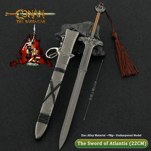 Porte-clés Conan le Barbare Atlante épée en alliage de zinc métal à collectionner Décoration de bureau Film Périphérique 22CM - Product Image 2