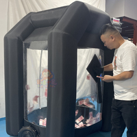 Machine à souffler et attraper l'argent gonflable Cash Cube