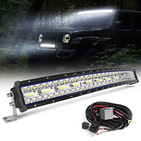 Barra de luz LED OEM para Jeep, camión y barco, 3 filas, 6500K, curvada y recta, Color blanco, nueva condición para uso todoterreno, para el PARA EL para el para la para el PARA EL para el barco, K