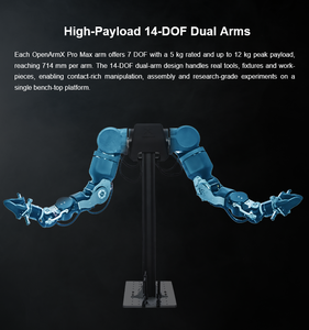 Agility A2 Plataforma de Pesquisa Robótica de Alta Capacidade de Carga com IA Incorporada, 7 DOF, Braços Duplos, Baseada na Open Arm - Product Image 5
