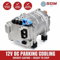Climatiseur de Voiture/Camping-Car à Montage Parallèle Som, Conversion 12V/24V, Compresseur Électrique à Inverter 650W-850W, Capacité de Refroidissement 2200W, Nouveau