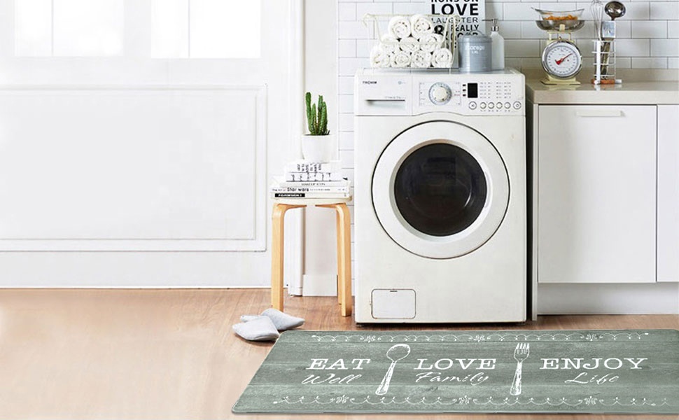 Shinnwa waterproof pvc foam anti fatigue kitchen floor mat for bathroom living room