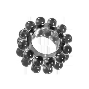 Reusable Male Enhancement Ring Black <b>TPE</b> Cock Ring Set For Couples And Adults Delay Sex Time Stimulate - Product Image 1