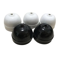 Base de lampe en céramique à fixation au plafond, noir et blanc, pour salons, accessoire d'éclairage DIY, douille à vis pour ampoule LED 250V