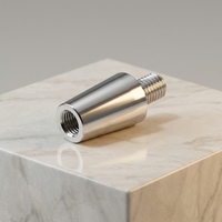 Pièces CNC en acier inoxydable usinées avec précision en Chine, Robinet de bière chromé personnalisé, Poignée de robinet de bière, Pièce de ferrule standard