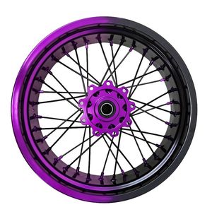 Juego de Ruedas Supermoto de Fábrica OEM 17x3.0 3.5 4.25 4.5 5.0, Kit de Ruedas <span class=keywords><strong>Supermotard</strong></span> Mecanizadas por CNC, Compatible con EXC SXF SX XC 125-<span class=keywords><strong>450</strong></span> 570 - Product Image 5