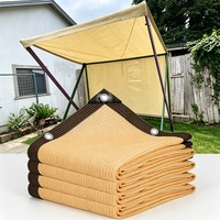 Filet d'ombrage rectangulaire en HDPE tissé, stabilisé aux UV, coupe-vent, pour jardin, balcon, parking extérieur, terrasse, protection solaire