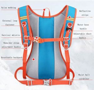 New Outdoor Water-Proof Mountain Hiking Travel Cycling Running Hydration <b>Backpack</b> With 2l Water Bladder Sports Cycling <b>Backpack</b> - Product Image 4