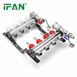 IFAN Factory Making High Quality 3/4 "Colector de conexión roscada Casa Hogar Calefacción por suelo radiante Colector de latón - Product Image 2