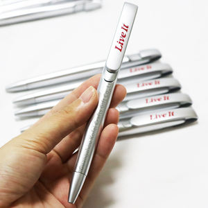 ロゴプリントボールペン広告でパーソナライズ最も安いプロモーションペンギフトカスタムプラスチック金属カスタムボールペン - Product Image 2