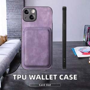 เคสใสแบบเรียบง่าย ดีไซน์บางเฉียบ วัสดุ TPU พร้อมช่องใส่บัตรแม่เหล็ก สำหรับ iPhone 12/16 Pro Max บรรจุในถุง OPP ดีไซน์เรียบง่าย - Product Image 2