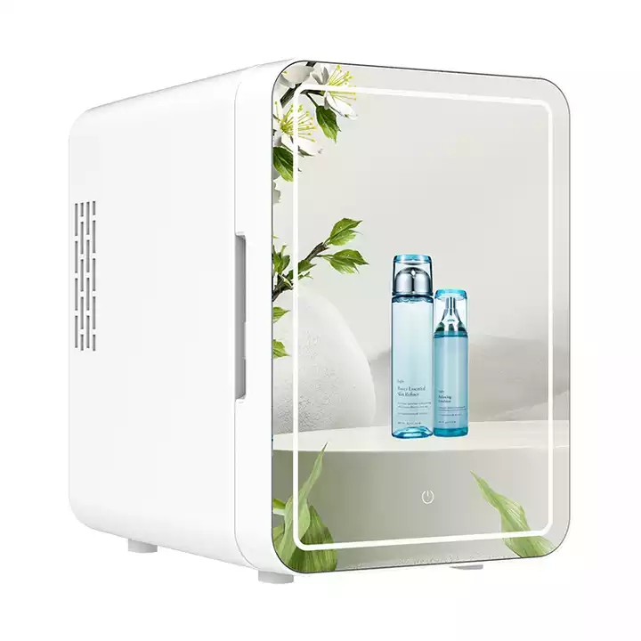 Frigorífico elétrico de 4l para cosméticos, mini refrigerador cosmético com luz led espelhada, 2022 produtos tendências para uso doméstico