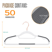 Cintres en plastique ABS antidérapants au design populaire, service OEM, ultra-minces, pour organiser le placard, gain de place, durables