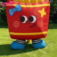 Ballon gonflable en forme de frites pour accessoires de fête, ballon alimentaire en forme de chips pour la promotion de restaurants de restauration rapide