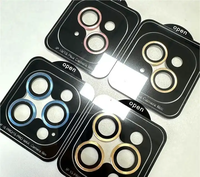 Fácil Instalación, Cristal Templado 9H con Pegamento Completo 3D de Grado AAA, Película Protectora para Lente de Cámara para 15 Pro Max 14 13 Pro 12