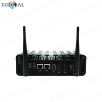 Mini Ordenador Sin Ventilador EGLOBAL, Intel Core i5-10310U, 2*DDR4, M.2, MSATA, LAN Dual, 2*HDMI, DP, 4*USB, 2*RS232, Puertos COM, LINUX, Mini PC