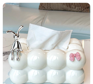 Nuevo Dispensador de Toallas de Papel de Diseño Europeo Creativo de Alta Gama, Duradero, Negro/Blanco, Independiente, para Baño, Sala de Estar, Escritorio - Product Image 3