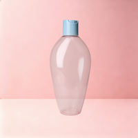 Xypackaging Flacons cosmétiques de 300 ml (10 oz) pour détergent, distributeur à pompe rond en PET plastique vide, jaune, prix de gros