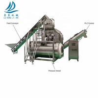Automatische stoomschilmachine voor de verwerking van aardappelen, wortelen en gember |   Industriële groenteschiller met hoge capaciteit