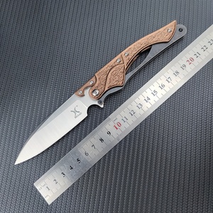 Couteau de poche pliable HUAAO DIY OEM pour la montagne et le camping, lame en acier D2, alliage d'aluminium T6, couteau de chasse d'extérieur - Product Image 6