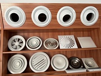 Système de ventilation de climatiseur aluminium forme ronde sortie d'air de retour d'air diffuseur de plafond réglable