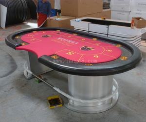 โต๊ะโป๊กเกอร์เท็กซัสหรูหราทันสมัยแบบพับได้บาคาร่านิอูซานฆ้องสำหรับเล่นการพนัน - Product Image 6