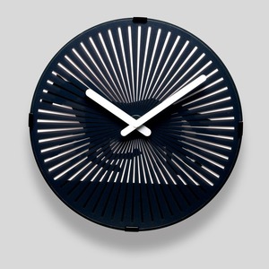 Horloge murale ronde en métal à illusion dynamique, affichage silencieux à aiguilles à quartz, horloge décorative circulaire minimaliste pour la maison et le bureau - Product Image 2