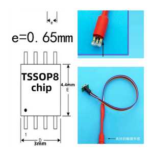 Câble de programmation et de test de puce AED6-Burning Probe TSSOP8/MSOP8 pour PCB, avec support de test et de gravure E435 - Product Image 6