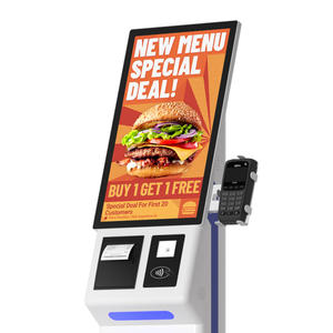 New Arrival Self Order Touch Screen Display <b>with</b> Pos Payment <b>Printer</b> <b>Scanner</b> Machine Ordering Kiosks Stand kiosque de commande - Product Image 1