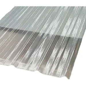 FRP Corrugated Plastic Roofing Fiberglass Transparent Roof Frp Panels For Steel Structure Buildings