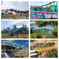 Manège familial en plein air pour parc d'attractions, équipement de construction en acier pour centre commercial et fête foraine