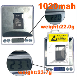 노키아 Bl-5c용 정품 배터리 Bl 5c 3.7v 1020mah 모바일 배터리 5c - Product Image 2