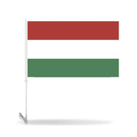 Drapeau de course personnalisé en gros d'usine 30*45CM polyester imprimé pour drapeau suisse pour la publicité de fenêtre de voiture événements sportifs