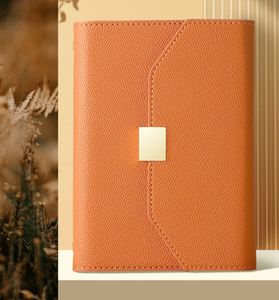 Juego de cuadernos de hojas sueltas de negocios personalizados A5 de gama alta <span class=keywords><strong>A6</strong></span> de cuero suave desmontable de alto valor se puede imprimir LOGO caja de regalo de papel - Product Image 4