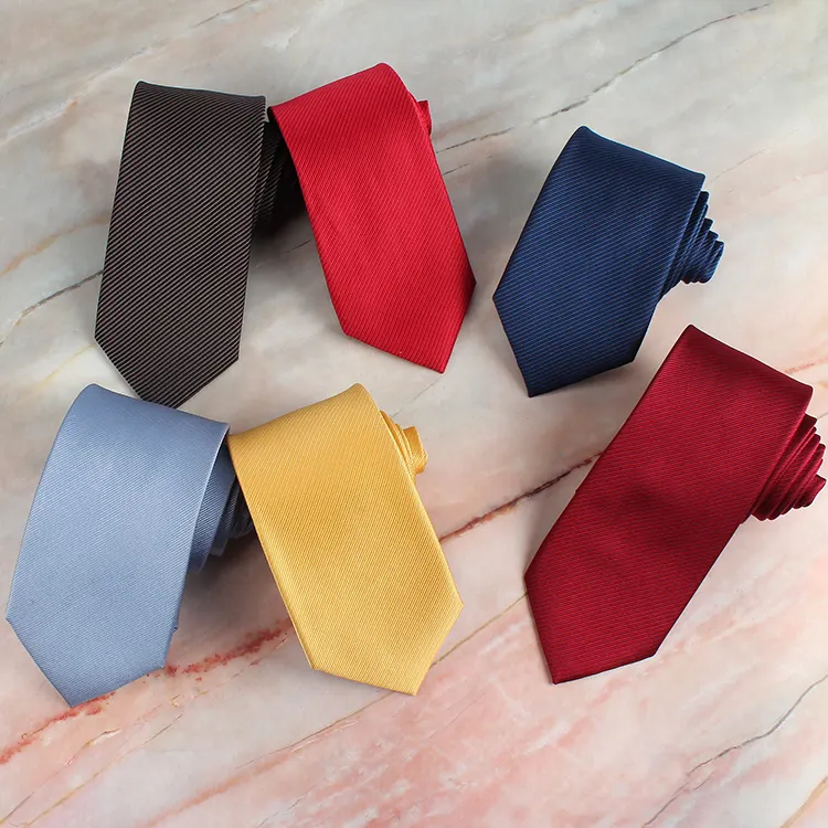 Dacheng High Quality Wholesale Custom Color Twill Cravatte Polyester Neck Tie Cravate Mens Ties