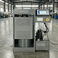 Máquina de Ensayo de Compresión Electrohidráulica 2000kN EN ASTM para Concreto en Cubo y Cilindro con Fuente de Aceite Integrada