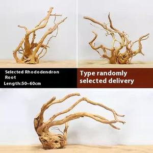 천연 보라색 티크 뿌리 유목 원피스 나무 수족관 장식 친환경 수생 식물 가지 물고기를위한 나무 뿌리 - Product Image 4