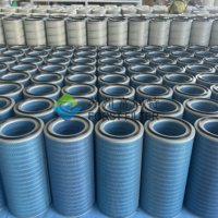 Filter Cartridge Selulosa Nano Silindris untuk Pengumpul Debu Industri dan Pemurnian Asap Pengelasan Khusus