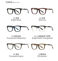 Lunettes de vue carrées classiques personnalisables en gros, bloquant la lumière bleue, tendance, populaires, style Ins, unisexe, montures de lunettes, livraison rapide