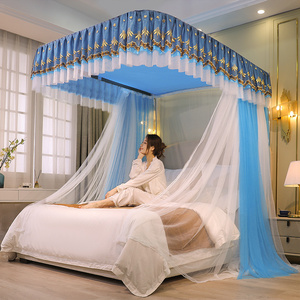 قضيب دليلي على شكل حرف U على شكل قصر به ثلاثة أبواب بكرة قماش ناموسية - Product Image 2