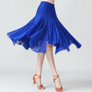Jupe <span class=keywords><strong>tutu</strong></span> de danse de salon pour <span class=keywords><strong>femme</strong></span> adulte, en maille, professionnelle, à taille élastique, personnalisable par détection de point d'arrêt, pour scène et tenue de danseuse - Product Image 2