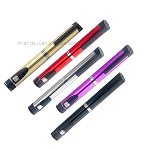Red Reusable Injection <b>Pen</b> with Durable Metal Body Compatible with 3ml Glass Vials for Adjustable Liquid Dosing - Product Image 4