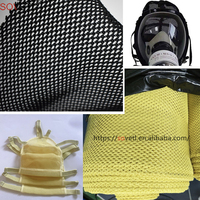 Tissu en maille aramide résistant aux hautes températures Tissu PPTA pour équipement de casque Masque respiratoire anti-feu