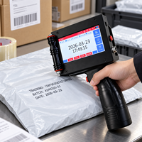 Nouvelle imprimante à jet d'encre portable compatible avec plusieurs matériaux pour l'impression de numéros, de codes QR, de codes-barres, de logos et de dates d'expiration en anglais