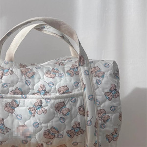 Hot Selling Mom <b>Backpack</b> <b>Large</b> Capacity Lightweight Cotton Water Resistant Baby Travel Bag Pregnant Women Zipper Closure Storage - Product Image 2