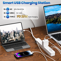 Multiprise certifiée 6 prises avec protection contre les surtensions et 3 ports USB pour appareils électroniques – Vente en gros