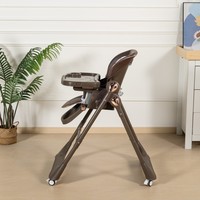 Chaise haute bébé pliable 4-en-1 Clafbebe, hauteur réglable, convertible en chaise inclinable