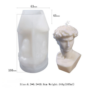 3D ภาพเทียนซิลิโคนแม่พิมพ์วีนัสเดวิดออกแบบเสา DIY แฮนด์เมดสบู่หอมเทียนตกแต่งแม่พิมพ์สำหรับการทำเทียน - Product Image 6