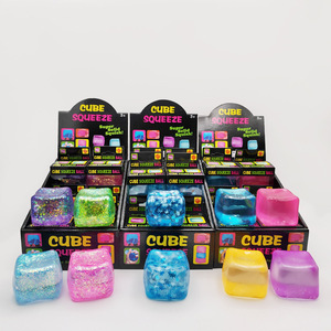 Cube de glace 2026 pour enfants et adultes, jouet sensoriel à montée lente pour soulager l'anxiété et le stress, balle à presser en forme de glace - Product Image 4